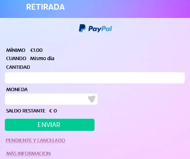 PlayUZU Casino Retirada